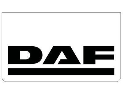 [46500517] Spatlap voor DAF | Wit met Zwarte Opdruk | 60x35cm