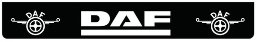 [46500918] Spatlap Achterbumper voor DAF | Zwart met Witte opdruk | 238x35cm