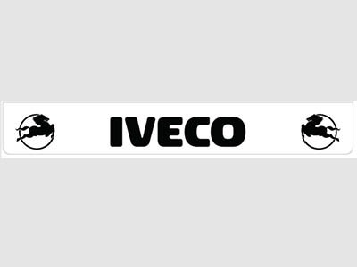 [46500942] Spatlap Achterbumper voor Iveco | Wit met Zwarte Opdruk | 238x35cm