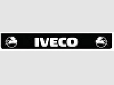 [46500943] Spatlap Achterbumper voor Iveco | Zwart met Witte Opdruk | 238x35cm