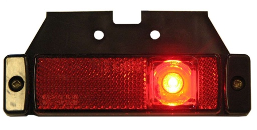 [5800181] LED Side Marker + Mounting Base 12-24V - Red