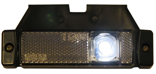 [5800182] LED Zijmarkeringslicht met Reflector 12-24V - Wit